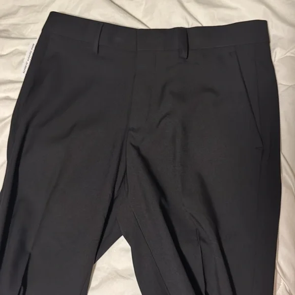 Haggar Men's Premium Stretch Straight Fit Dress Pants - Black 30x32 NWT - Picture 5 of 7